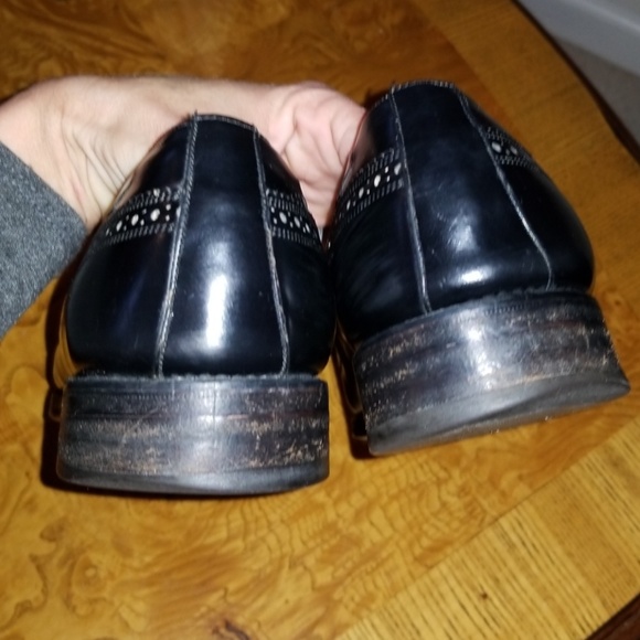 Florsheim Royal Imperial Black Leather Wingtip 10 - Picture 5 of 6